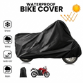 100% Waterproof Motorcycle Cover for CD 70 & CD 125 – Dustproof Bike Protector | In Black Color