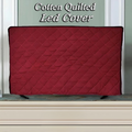 Cotton Quilted LED TV Cover – Dustproof LCD Screen Protector (All Sizes) | In Mahroon Color
