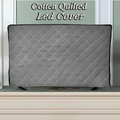 Cotton Quilted LED TV Cover – Dustproof LCD Screen Protector (All Sizes) | In Gray Color