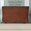 Cotton Quilted LED TV Cover – Dustproof LCD Screen Protector (All Sizes) | In Brown Color