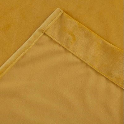 Velvet Curtains-Yellow