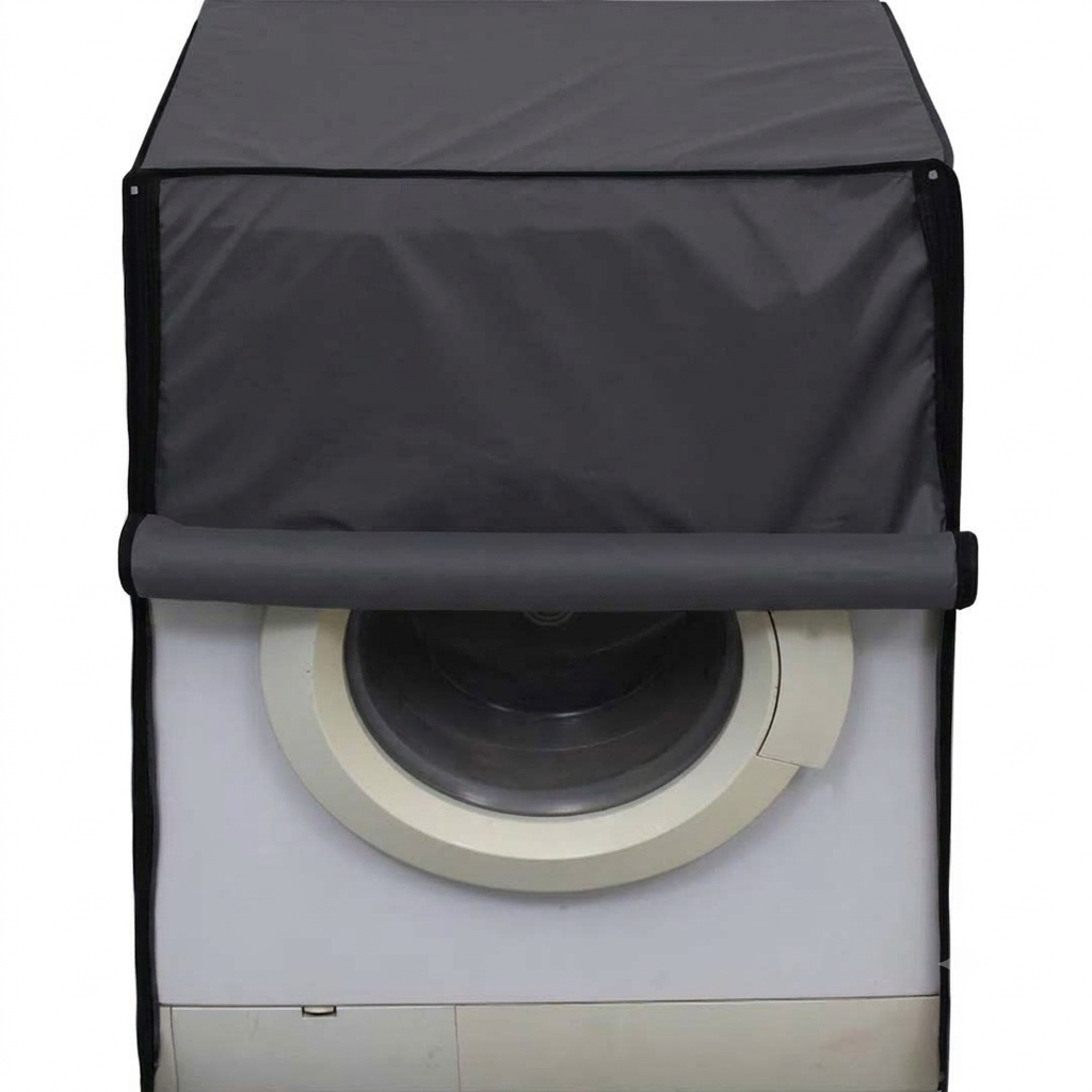 100% Waterproof Front Load Washing Machine Cover – Dustproof Washer Protector (All Sizes) | In Black Color