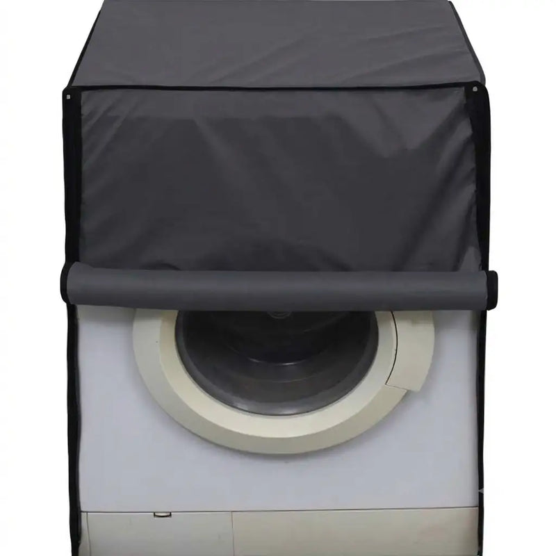 100% Waterproof Front Load Washing Machine Cover – Dustproof Washer Protector (All Sizes) | In Black Color