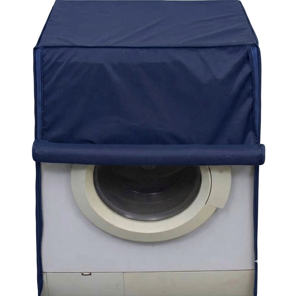 100% Waterproof Front Load Washing Machine Cover – Dustproof Washer Protector (All Sizes) | In Navy Blue Color