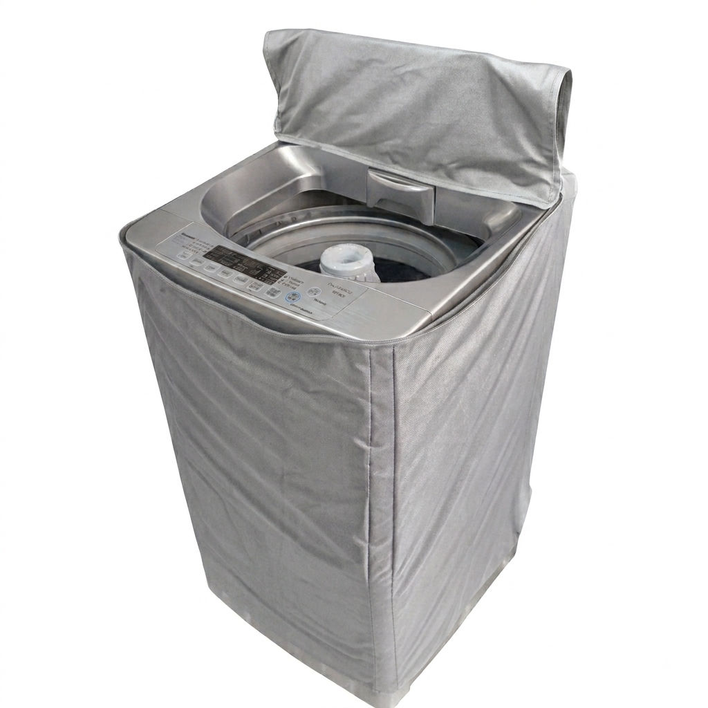 100% Waterproof Top Load Washing Machine Cover – Dustproof Protector (All Sizes) | In Silver Color