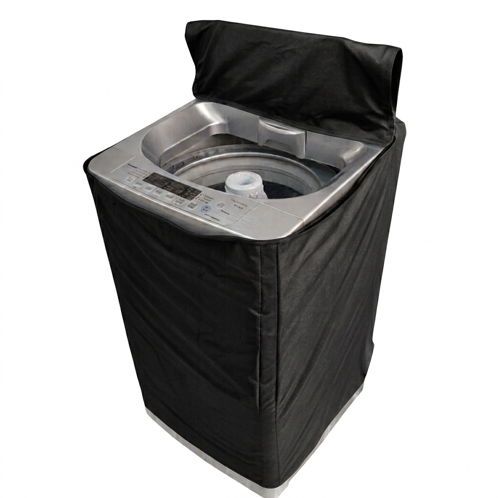 100% Waterproof Top Load Washing Machine Cover – Dustproof Protector (All Sizes) | In Black Color