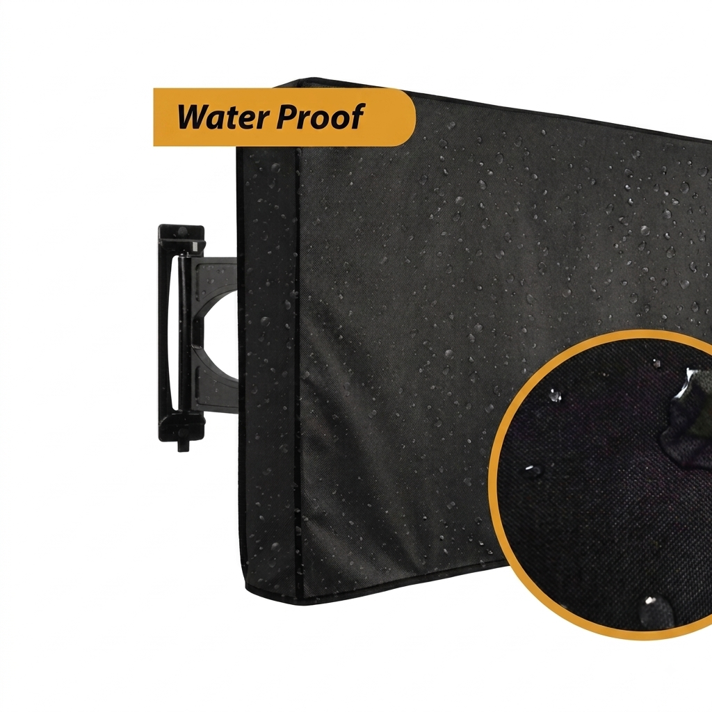 Water-Resistant & Dustproof LED TV Cover – LCD Screen Protector (All Sizes) | In Black Color