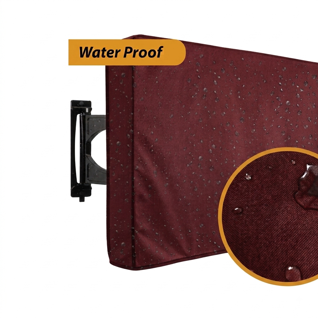 Water-Resistant & Dustproof LED TV Cover – LCD Screen Protector (All Sizes) | In Mahroon Color