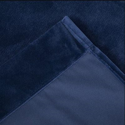Velvet Curtains-Blue