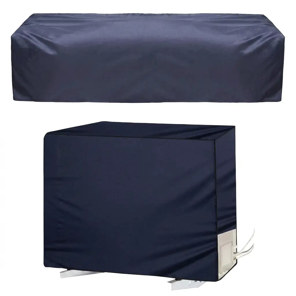 Water-Resistant & Dustproof AC Cover – Indoor & Outdoor Unit Protector | In Navy Blue Color