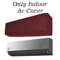 Premium Quilted Split AC Indoor Cover – Dustproof & Protective AC Cover In Mahroon Color