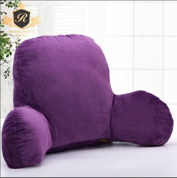Back Rest Cushion for Office Chair Reading Rest Pillow-Purple