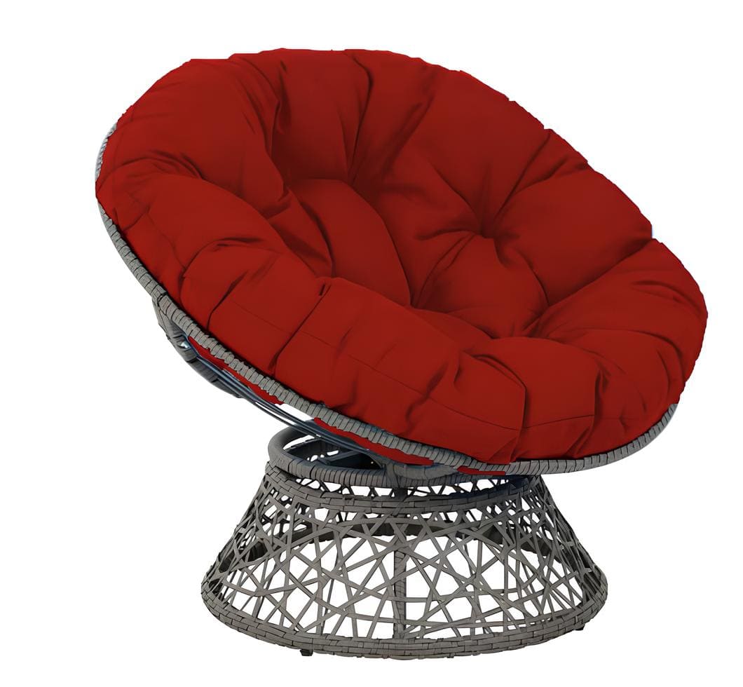Round Egg Chair Cushion-Maroon (no chair Included)