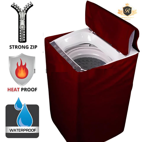 Water Proof Top Load Machine Cover-Maroon