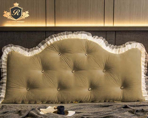 Crown Headrest Soft Back Cushion Lumbar Pillow Bedroom Decor King Size Pillow