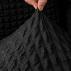 Luxury Turkish Bubble Stretch Sofa Cover for Living Room | In Black Color