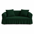 Luxury Turkish Bubble Stretch Sofa Cover for Living Room | In Green Color