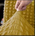 Luxury Turkish Bubble Stretch Sofa Cover for Living Room | In Golden Color