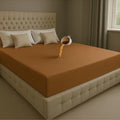 100% Waterproof Fitted Mattress Protector – Dustproof & Breathable Bed Cover (All Sizes) | In Copper Color