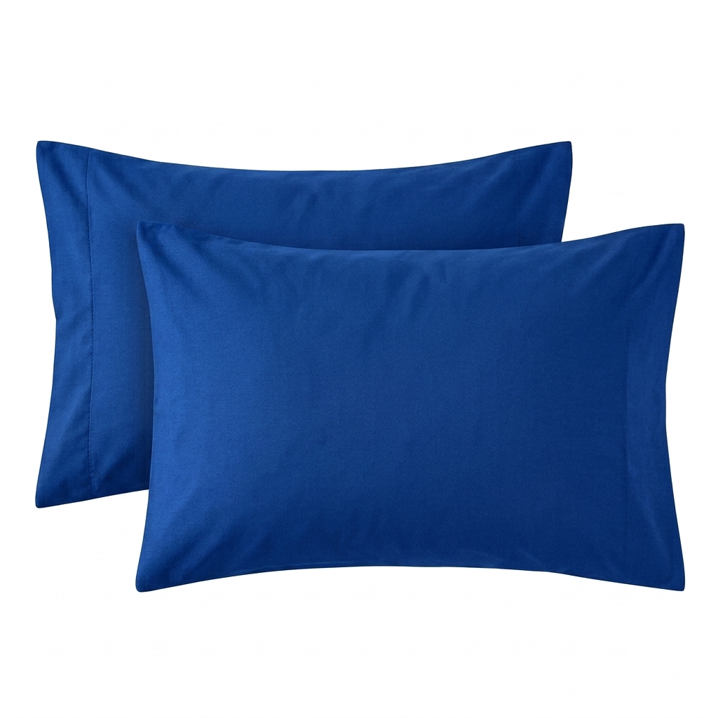 100% Waterproof Pillow Protector with Zipper – Dustproof & Allergen-Proof Pillow Cover | In Blue Color
