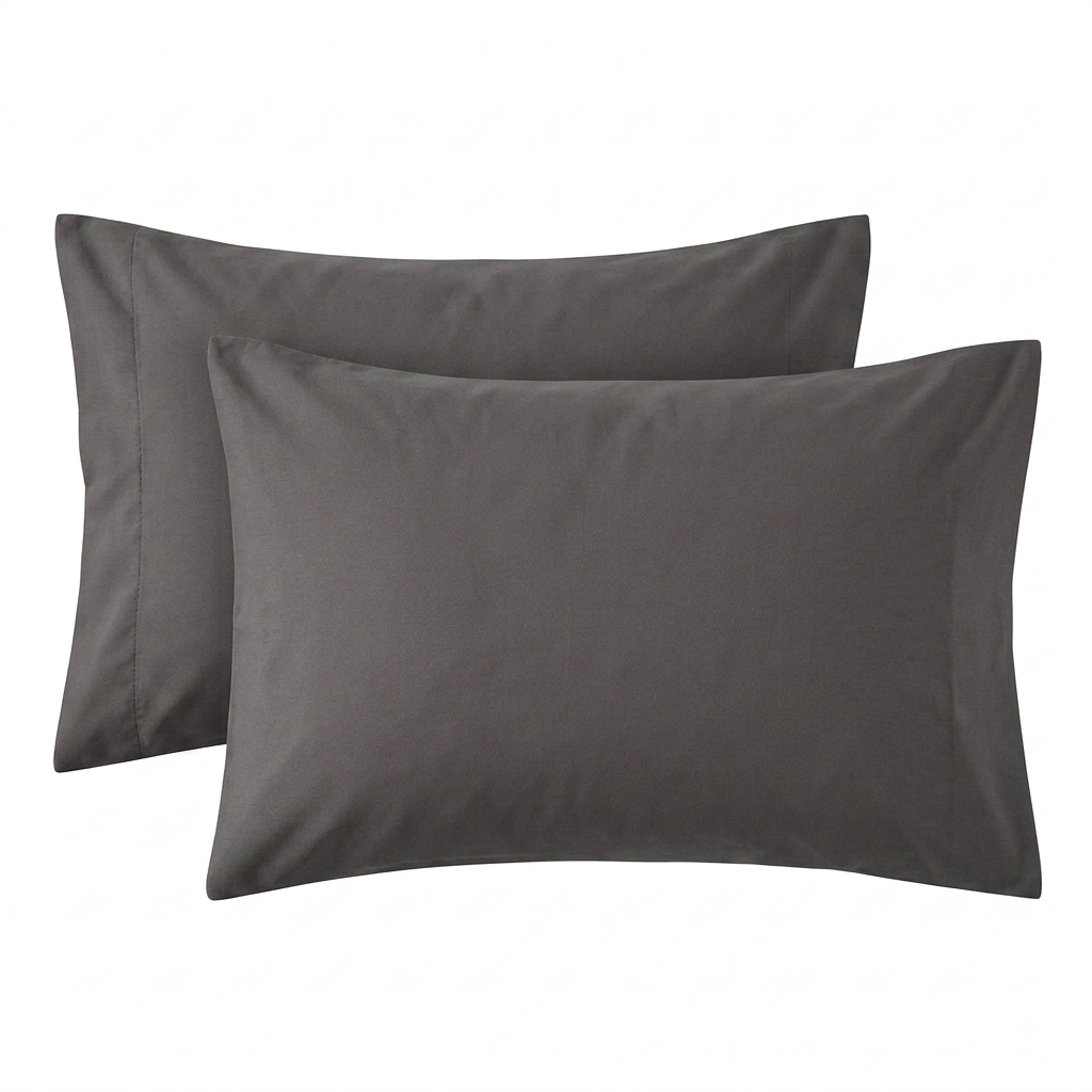 100% Waterproof Pillow Protector with Zipper – Dustproof & Allergen-Proof Pillow Cover | In Gray Color