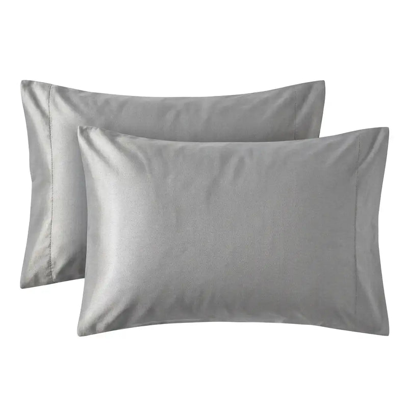 100% Waterproof Pillow Protector with Zipper – Dustproof & Allergen-Proof Pillow Cover | In Silver Color